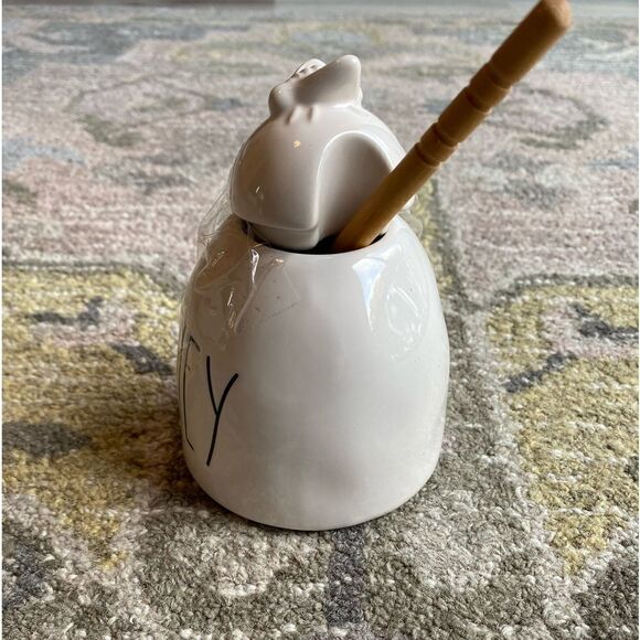 Rae Dunn Artisan Collection Ceramic Honey Pot Container - Picture 2 of 8